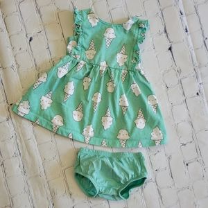 Carters Icecream Dress & Bloomers